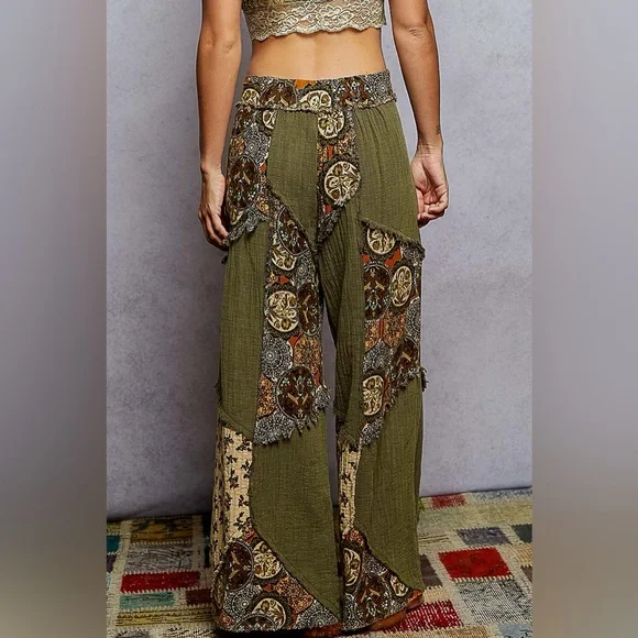 POL pants in Olive and Beige - Picture 4 of 5